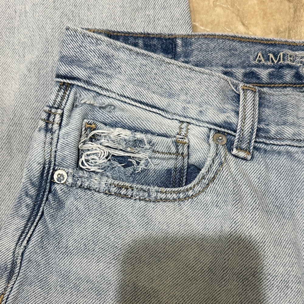 American Eagle Outfitters Light Blue Relaxed Pants - Picture 5 of 8